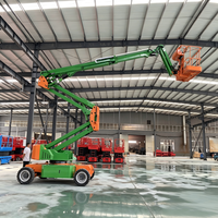 Plataforma Elevatória Articulada 4x4 a Diesel de 20m para Terrenos Acidentados - Guindaste para Trabalho em Altura em Canteiros de Obras