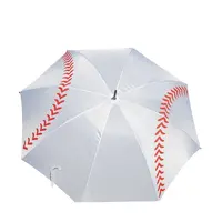 Better Watching Softball Ball Game ombrello da Golf stile Baseball sport manico in schiuma EVA albero in metallo rivestito nero manuale 8 pannelli