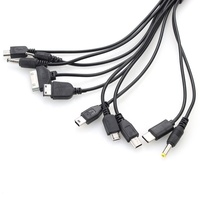 Cable USB 10 en 1 Multifuncional para Teléfono, Cable de Carga USB, Conector de Cable para Samsung, Sony, iPod, LG, Motorola