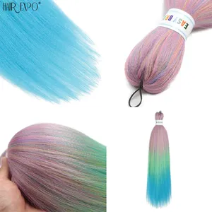 Extensions synthétiques pré-étirées de 26 pouces pour tresses Jumbo, effet ombré Yaki lisse, pour un coiffage facile des tresses - Product Image 6