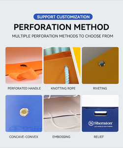 Mạnh Mẽ Bền Tái Sử Dụng Sang Trọng Màu Đỏ Kraft Giấy Túi Xách Với Bông Sợi Dây Thừng Xử Lý-Có Thể Tái Chế Mua Sắm Túi Quà Tặng - Product Image 6