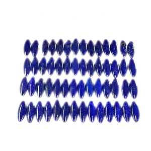 Cabochon de <span class=keywords><strong>Lapis</strong></span> Lazuli ovale, paire de pierres précieuses, Long et asymétrique, en forme de perle, <span class=keywords><strong>pierre</strong></span> précieuse, vente en gros, - Product Image 3