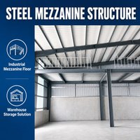 Panneau de plancher composite sans béton |   Plateforme de stockage en acier à installation à sec pour entrepôt et construction de bâtiments
