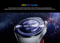 SK45Pro Android AMOLED GPS Navigation IP67 Acier Inoxydable Écran Tactile Magnétique Appel 5G Réponse aux Appels Santé IA
