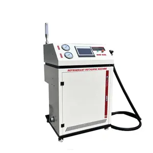 Machine de charge de récupération de réfrigérant de climatiseur pompe de récupération de courant alternatif R134a R410a équipement de charge entièrement automatique