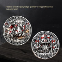 Serie de Monedas Conmemorativas Metálicas con Temática de Honor y Guerrero, Monedas de Recuerdo Personalizadas Coleccionables para Regalo o Colección