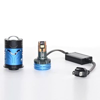 Luz Delantera para Automóvil, Bombilla LED H4 para Faros Delanteros, 6500k, Luz Alta y Baja, Focos de Alta Potencia, Sistema de Iluminación Automotriz, Luz Delantera LED CSP