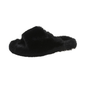 Chaussons d'Intérieur Chauds d'<span class=keywords><strong>Hiver</strong></span> en Fausse Fourrure pour Femmes, Doux et Décontractés, avec Semelle Intérieure en Laine, <span class=keywords><strong>Mules</strong></span> à Enfiler pour Usage Domestique - Product Image 2