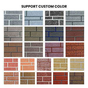 Paneles Sándwich para Paredes Exteriores, Núcleo Metálico <span class=keywords><strong>de</strong></span> PU Poliuretano, Resistentes al Fuego, Ecológicos, Diseño Moderno para Decoración <span class=keywords><strong>de</strong></span> Casas y Villas - Product Image 4