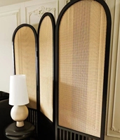 Bouclier d'entrée mobile pliable de conception moderne de cloison d'écran de rotin français pour la maison B & B l'hôtel ou les occasions de mariage