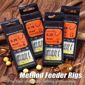 Pêche à la carpe Prêt Attaché Chod Rigs 2 #/4 #/6 # Appât en métal Spike Méthode <span class=keywords><strong>Feeder</strong></span> Boilie Accessoires <span class=keywords><strong>de</strong></span> pêche Rig Tackle - Product Image 5