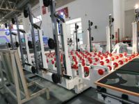 Máquina CNC horizontal de carga y descarga de vidrio con control de succión programable y capacidad de alimentación y apilado