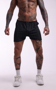 Calzoncillos Bóxer de Algodón Estampado Negro Moderno para Hombre, Ropa Interior Masculina Transpirable, Suave y Cómoda, Cintura Elástica, Fabricante - Product Image 4