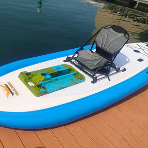 Tabla de Surf SUP Inflable de Tres Cámaras para una Persona con Pedales Metálicos, Bicicleta Acuática Inflable - Product Image 1