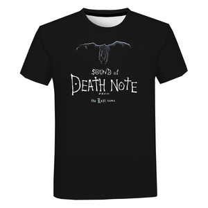 New Fashion Horror Anime <span class=keywords><strong>Death</strong></span> <span class=keywords><strong>Note</strong></span> camicia stampata in 3D per uomo moda estiva Cool top camicia Casual con stampa 3D da uomo - Product Image 4