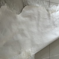 Natürliche lockige Wolle Klassische elfenbein farbene mongolische Lammhaut teppiche Beste Qualität Echtes Lammfell Tibetischer Lammhaut teppich für zu Hause