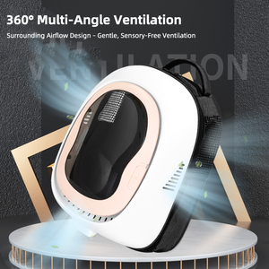 กระเป๋าเดินทางแบบใสระบายอากาศได้ดีกระเป๋าเป้สะพายหลังแบบมีฟองสำหรับใส่สุนัขแมวสัตว์เลี้ยงสายการบิน - Product Image 5