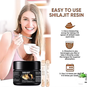 ओम ओम प्रकाश निजी लेबल सोने के शिलजीत राल प्राकृतिक रूप से संतुलन स्वास्थ्य सौंदर्य मौखिक तरल वयस्क हिलायन प्राकृतिक शिलजीत शुद्ध - Product Image 5