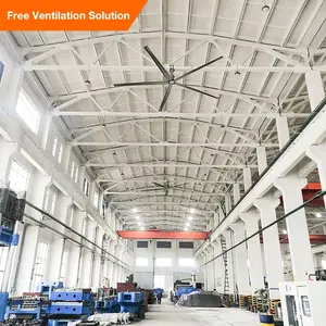 מאוורר תחת גדול 20ft 22ft 24ft גדול Hvls חיסכון באנרגיה ענק מסחרי תעשייתי גדול מאוורר תקרה Hvls