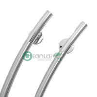 Poignée de traction unilatérale en forme de nœud, noire mate, pour portes métalliques en acier, vente en gros en Chine