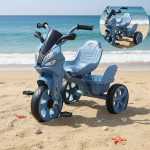 Tricycle Enfant Monovitesse avec Lumières et Musique, Cadre en Acier, <span class=keywords><strong>Roues</strong></span> d'Apprentissage - Vente en Gros pour Enfants de 1 à 7 Ans, Certifié CE EN71 - Offre Spéciale - Product Image 4