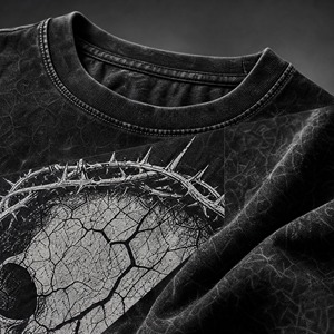 T-shirt da uomo YOUMEI a maniche corte con stampa tie-dye effetto fiamma, 100% <span class=keywords><strong>cotone</strong></span>, alta qualità, personalizzabile, anti-piega - Product Image 2