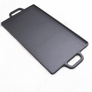 China Manufacture Double Side Pre-seasoned Cast Iron Griddle for Camping - Product Image 3