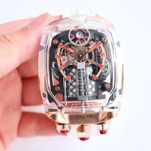 Montre mécanique pour homme de haute qualité, boîtier en cristal, montre de luxe, montre de créateur - Product Image 5