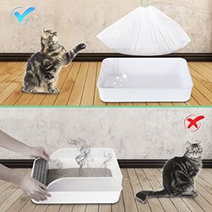 Pasta de plástico para descarga de gato, forro de lixo para gato e animal de estimação - Product Image 4