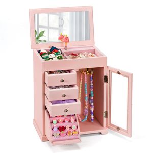 Sáng Tạo Bao Bì Hộp Đồ Trang Sức Sang Trọng Pastel Màu Hồng Nữ Diễn Viên Ballet Tự Làm Bằng Gỗ Đồ Trang Sức Âm Nhạc Hộp Tổ Chức Trẻ Em Thủ Công Cho Hộp Đồ Trang Sức - Product Image 1