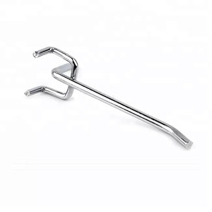 Giysi asılı duvar tel kanca fiyat etiketi Pegboard ekran kancaları Slatwall kanca - Product Image 1