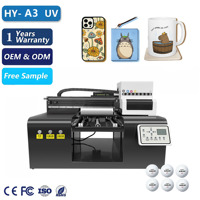 Imprimante d'autocollants 3040 directe usine pour petites entreprises, imprimante UV A3, distributeurs de laminage pour plastique, TPU, pierre