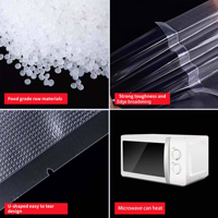 En stock, sacs d'emballage en plastique en vrac, sacs en nylon PA/PE de qualité alimentaire, emballage de poche, scellage en relief, sacs de conservation sous vide pour aliments