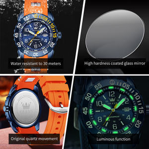   Reloj de Lujo 3688, Reloj de Cuarzo Deportivo Personalizado de Marca de Moda, Cronógrafo de Lujo a Prueba de Agua con Calendario para Hombre - Product Image 5