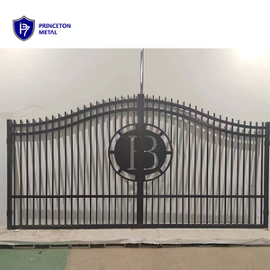 Custom גן בית גבול קיר צינורי השעיה אלומיניום כפול נדנדה עיקרי הזזה בחניה שער - Product Image 2