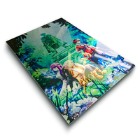 Affiche Murale Métallique de Luxe Personnalisée en Aluminium par Sublimation, Impression HD 24*16 pouces, Plaque Métallique Arcane Caitlyn Movie