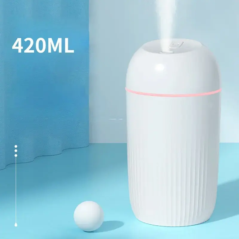 Cool Mist Humidifiers Mini Air Humidifier Aromaน้ํามันหอมระเหยDiffuser USBเดสก์ท็อปเครื่องทําความชื้นสําหรับห้องรถHome Officeโต๊ะ