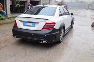 Kit carrosserie pour Mercedes <span class=keywords><strong>W204</strong></span> <span class=keywords><strong>C63</strong></span>, style Black Series amélioré, pare-chocs avant et arrière, capot, kit widebody - Product Image 4