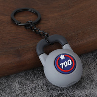 Porte-clés de sport personnalisé en PVC 3D, pendentif bouteille de protéines, pour musculation, promotionnel