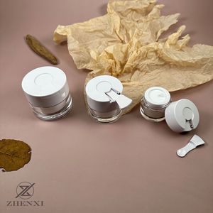 Cream Jar 15ml 30ml 50ml With Scoop Travel Sample Bottle For Skincare <b>Packaging</b> - Product Image 4
