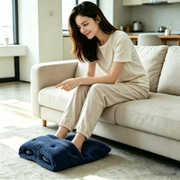Tapis de massage électrique pour les pieds à inclinaison plate, avec pression d'air réglable et thérapie thermique pour la relaxation des pieds et des mollets