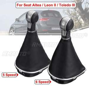 Poignée de levier de vitesses MT 5/6 vitesses avec soufflet en cuir pour Seat Altea Leon II/Toledo III 2004-2012 - Product Image 1