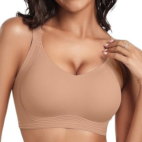 Women's Seamless Wireless Support Bra Push-up Comfortable Soft No Steel Ring Full Coverage T-shirt Bra