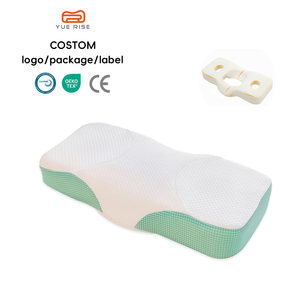 YUE RISE 360 °   Almohada Cervical Curva y Transpirable con Funda de Punto, Diseño Patentado de Doble Soporte para Alivio del Dolor de Hombros y Cuello - Product Image 1