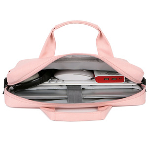 Porte-documents pour ordinateur portable Oxford noir mince de marque propre résistant à l'eau avec le sac et la couverture d'ordinateur portable de logo personnalisé - Product Image 3