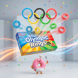 Caramelos de Goma OEM <span class=keywords><strong>al</strong></span> <span class=keywords><strong>por</strong></span> <span class=keywords><strong>Mayor</strong></span>, Paquete de 5 Unidades en Forma de Donut, Dulces de Gelatina con Sabor a Frutas, Regalo de Caramelos Blandos - Product Image 1