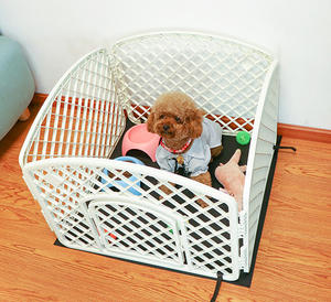 Corralito de ejercicio al aire libre, jaula de plástico y aluminio para mascotas, valla para perros, accesorios para el cuidado de mascotas, corralito recubierto para mascotas - Product Image 1