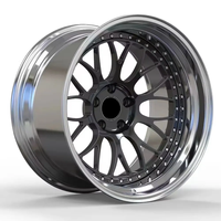 Jantes forgées sur mesure en 2 parties 5x120 5x112 5x114.3 5x130, jantes en aluminium forgées légères pour voitures particulières Benz Audi Bmw