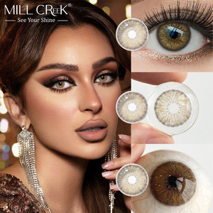 Lentilles de contact circulaires en gros, séries Breeze et Kitsune Glow, lentilles colorées pour le maquillage et les produits de beauté, boîte personnalisée OEM, commande en gros - Product Image 2
