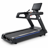Tapis roulant K-FIT GSK7 haute performance, capacité 200 kg, vitesse 25 km/h, 20 niveaux d'inclinaison, suspension amortissante, qualité professionnelle pour salle de sport